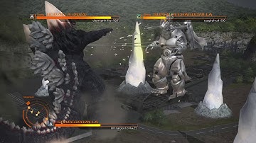GODZILLA PS4 (Online) SpaceGodzilla vs Super Mechagodzilla vs Godzilla (2014)