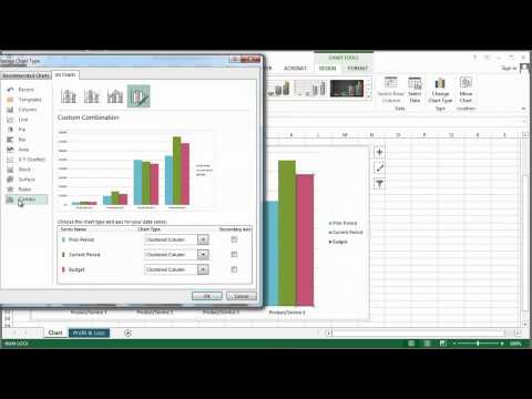How to Overlap Two Different Types of Graphs in Excel : MS Excel Tips