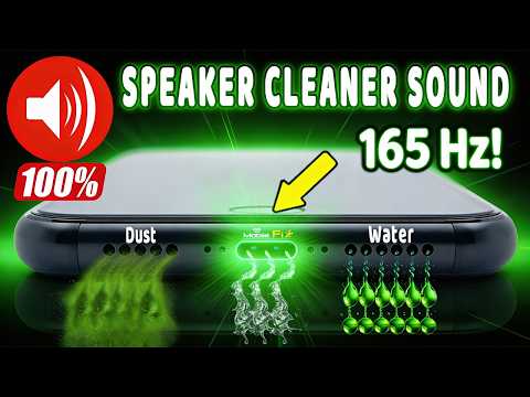 165Hz Speaker Fix Sound | Frequency Audio Cleaner for Water Removal & Dust Clear Fast