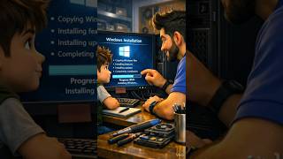 Slow Pc | Windows Installation | 3d Cartoon #windows