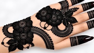 Very simple unique style mehndi design for back hand|new easy mehndi design 2026 | mehandi design screenshot 5