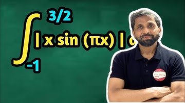 Integration of | x sin πx | dx from -1 to 3π/2 @StudyPointPro 