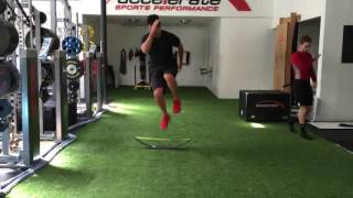 Single Leg Hurdle Hop - Forward and Backward Continuous