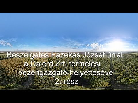 Beszélgetés Fazekas József úrral, a Dalerd Zrt. termelési vezérigazgató-helyettesével 2. rész