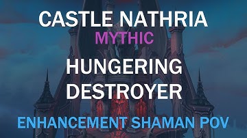 Mythic Hungering Destroyer [First Kill] - Enhancement Shaman POV | World of Warcraft | Waves