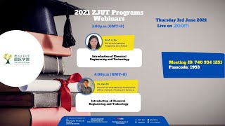 ZJUT June Admissions Webinar Event - Day 3 - Law and Computer Science
