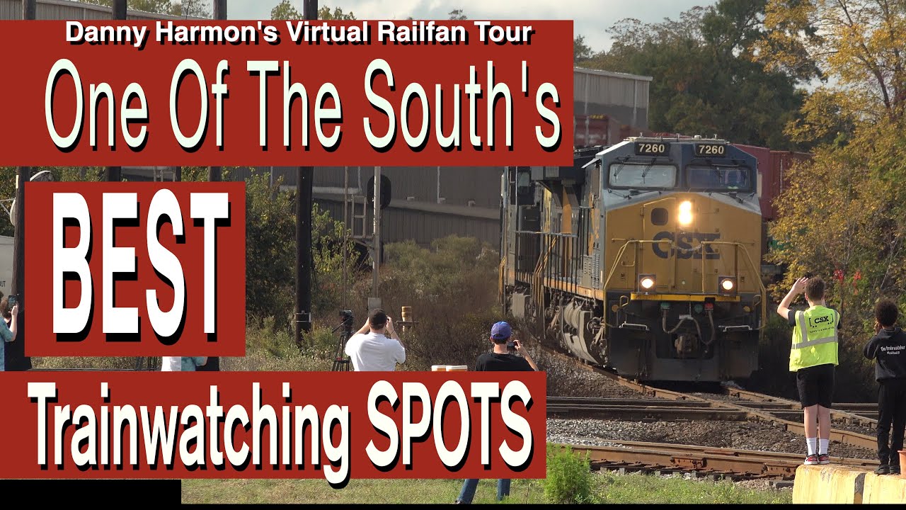 Один из лучших городов Юга для наблюдения за поездами