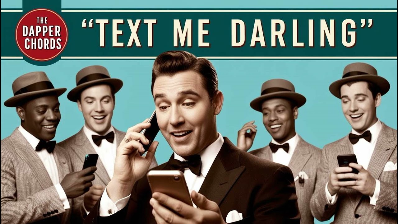 The Dapper Chords "Text Me Darling" - 1940s Swing Song