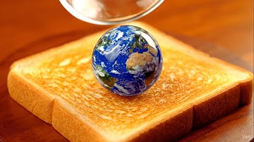 Spreading the Solar System on Toast 🌌  ASMR Cosmic Planet Pouring & Melting Experience