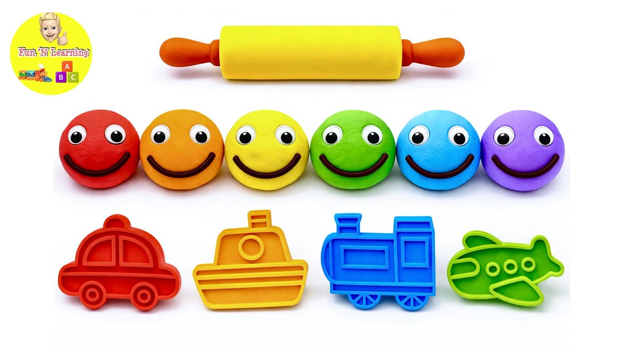 Создавайте и изучайте транспортные средства из пластилина | Полицейская машина, самолет, поезд дл...