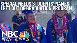Special Education Student's Names Left Out of San Leandro School Graduation Program