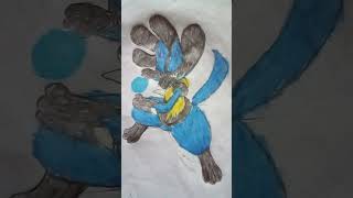 drawing lucario aura sphere