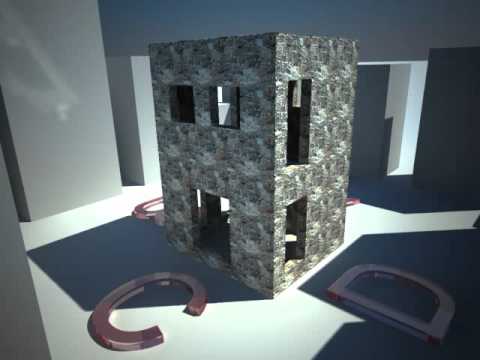 Simulazione di terremoto su modello digitale di un edificio reale