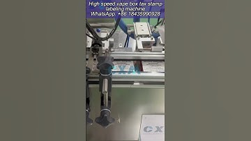 High speed vape box tax stamp labeling machine #taxstamplabelingmachine #taxstamp #labelingmachine
