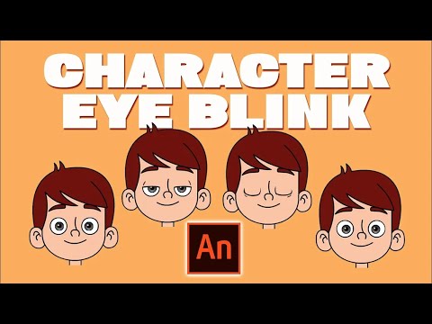 Character Animation with Animate  Lesson 04 - Animate Character Eye Blink