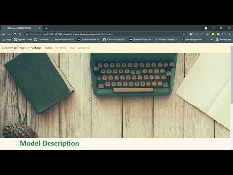 Grammar Correction Model Deployment on AWS