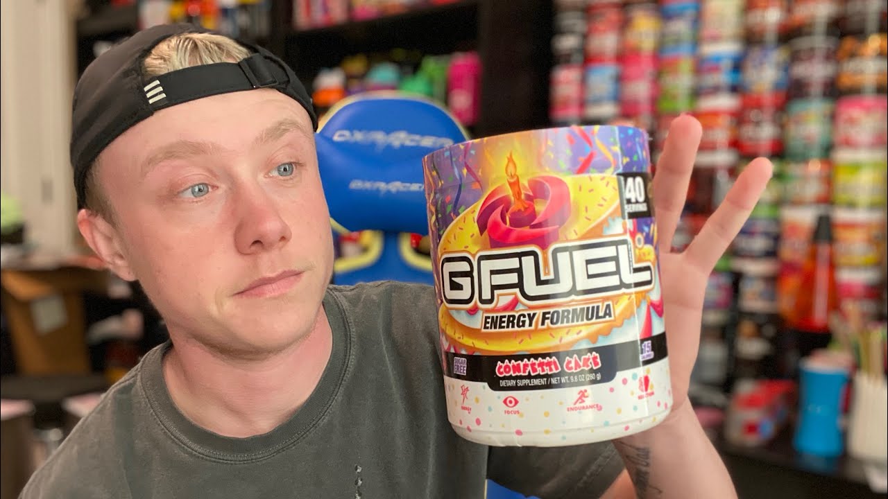 GFuel’s NEW Confetti Cake Flavor Taste Test & Review YouTube