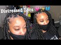Distressed MidBack Locs 💕🦋 *EASY PROTECTIVE STYLE* VERY DETAILED | Amaya Zayd 🥰
