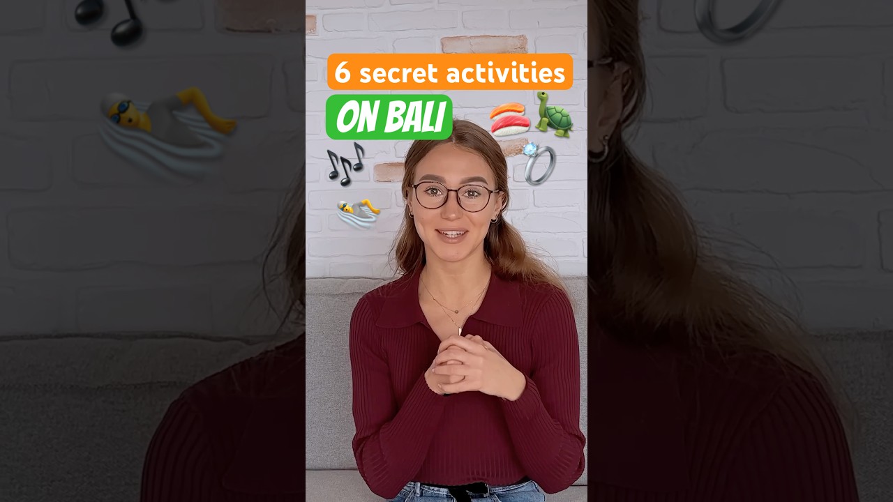 6 new activities on BALI no one knows about 🌴