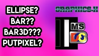 PART 5 | SHAPES IN C LANGUAGE | GRAPHICS IN C | ELLIPSE ,BAR, BAR3D, PUTPIXEL FUNCTIONS