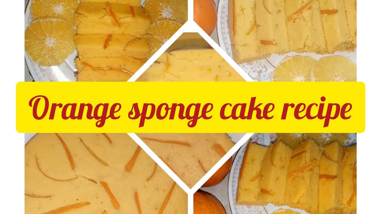 How to make Orange sponge cake without ovenOrange fruit cake recipe