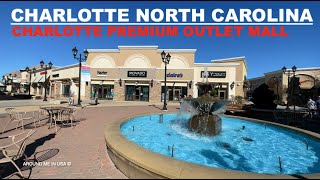 Charlotte North Carolina: Virtual Walking at Charlotte Premium Outlets Mall Ultra Wide View