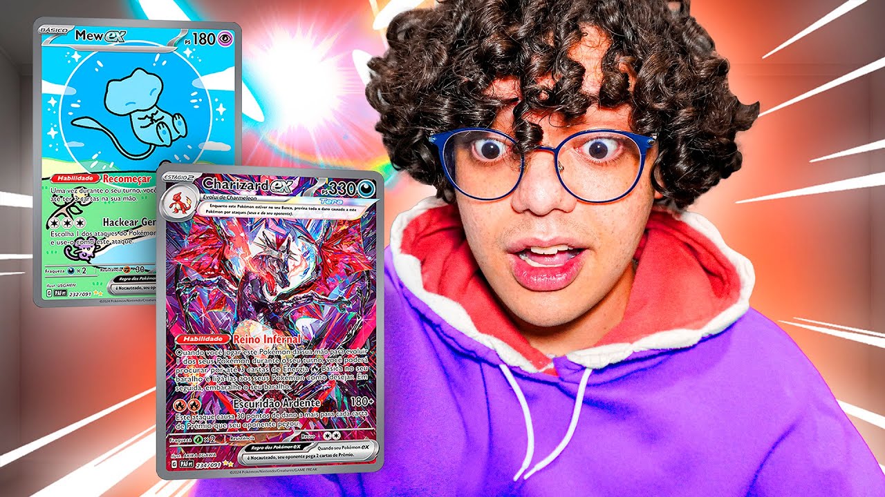 ABRI A FAMOSA COLEÇÃO COM CARTAS DE POKEMON SHINY!