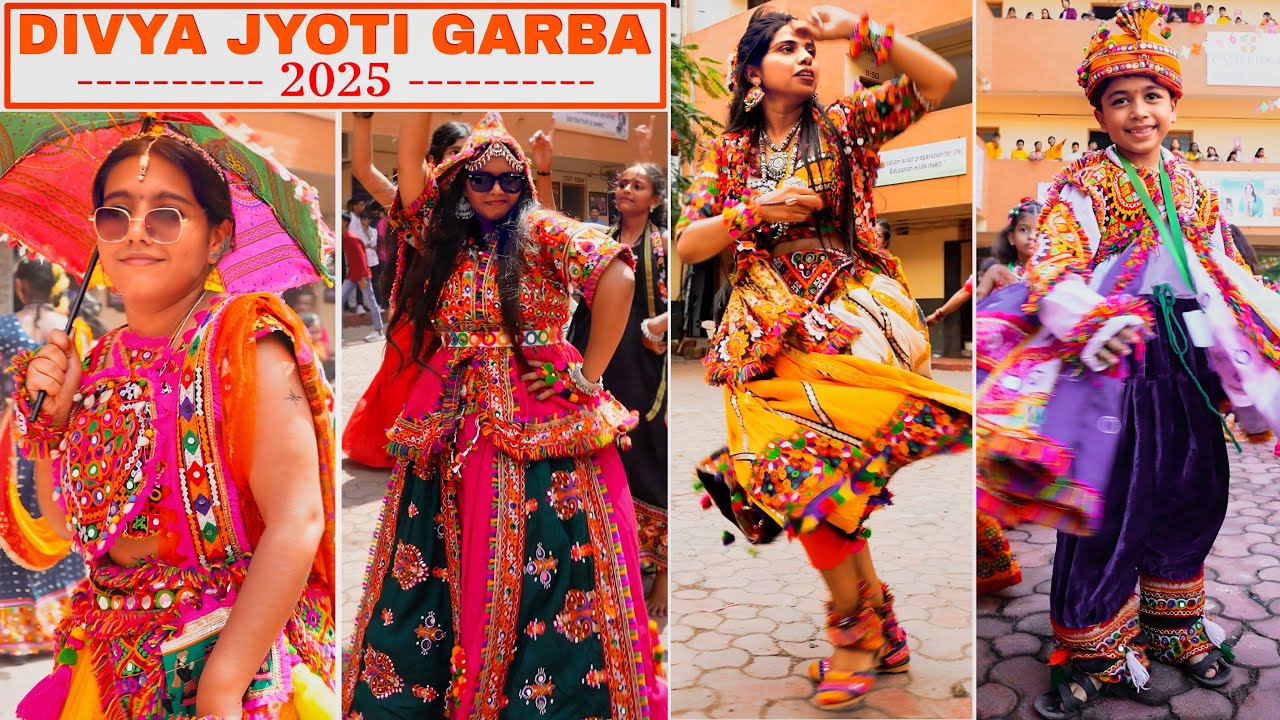 Navratri Celebration & Garba Competition 2025 | Divya Jyoti School, Daman🔥