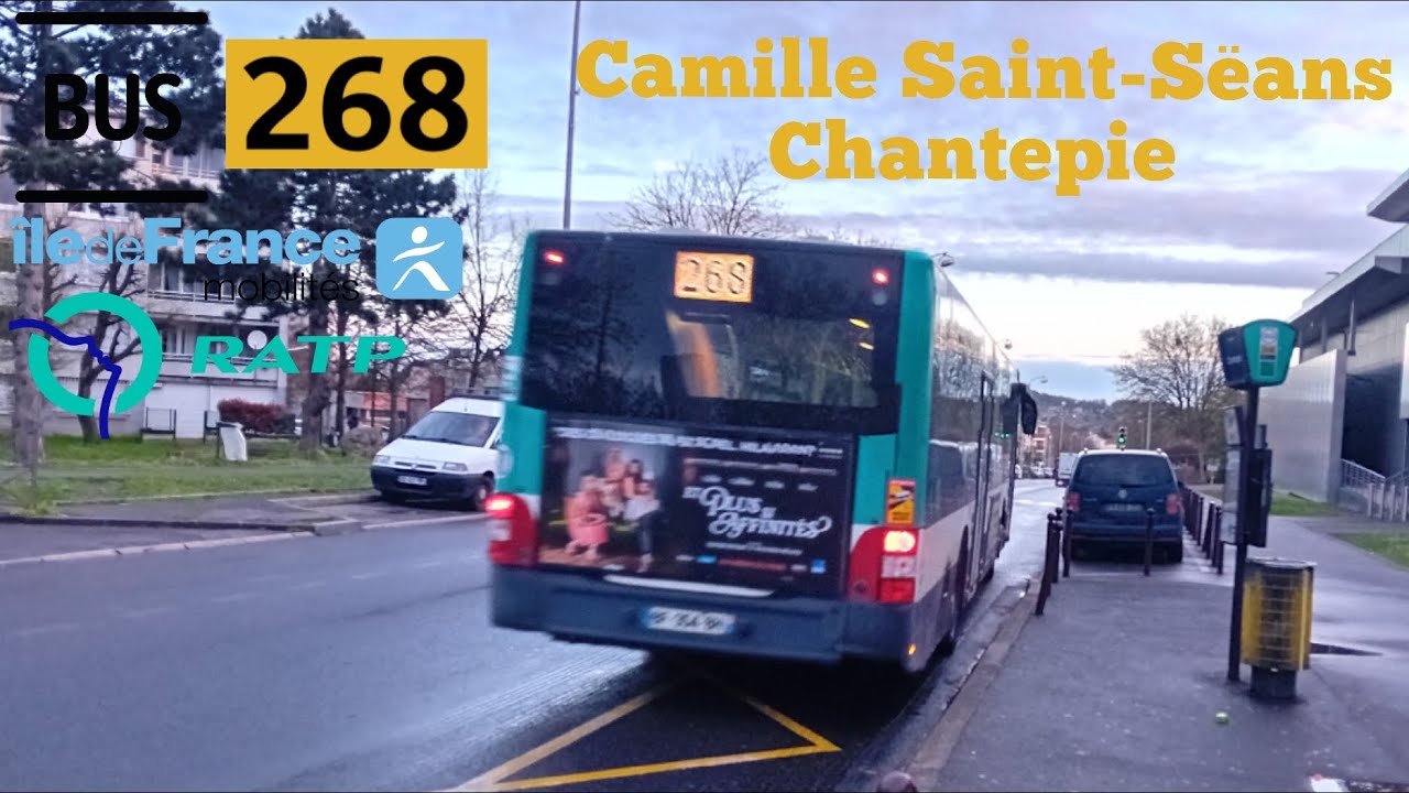 Bus 268 Ratp man lion's city Le Trajet Entre Camille Saint-Sëans ...