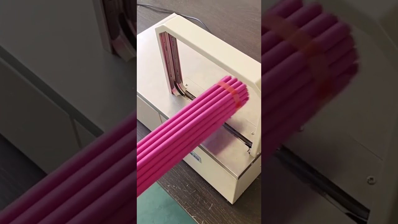 the process of tying a stack of cables using sophisticated ties