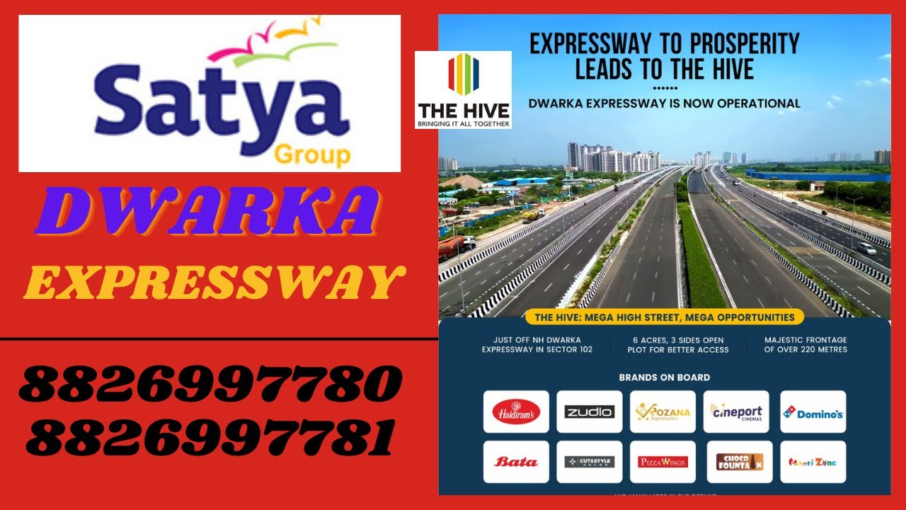New Booking Shops in Satya The Hive Sector 102 Gurgaon Dwarka Expressway Call 8826997781