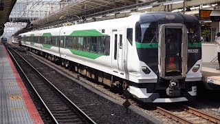 E257系5500番台OM-54編成 特急 あしかが大藤まつり3号 横浜駅発車
