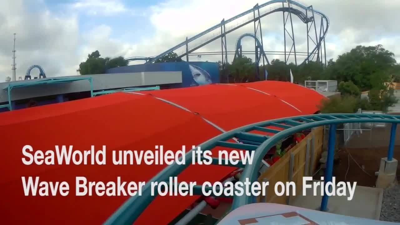 WATCH New SeaWorld Wave Breaker roller coaster (firstperson video) YouTube