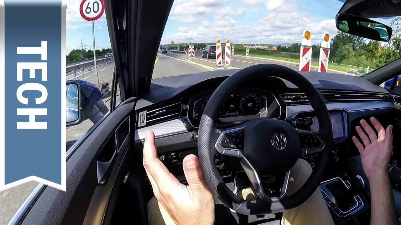 Neuer Travel Assist im VW Passat 2019 Teilautomatisiertes Fahren