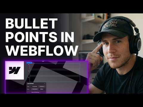 How to Add Bullet Points in Webflow (2026) | Step-by-Step