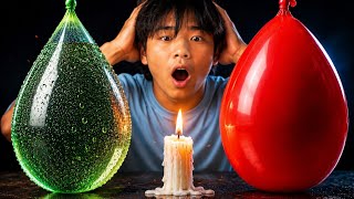 Can a Balloon Survive Fire? 🔥Candle vs balloon experiment