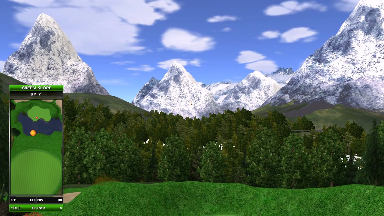 Golden Tee Great Shot on Alpine Run!