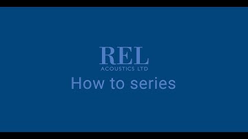 REL Acoustics How To: Connect a Single REL via High Level.