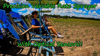 Using Our Variable Rate Sprayer With Optical Sensors!!   6/30/22