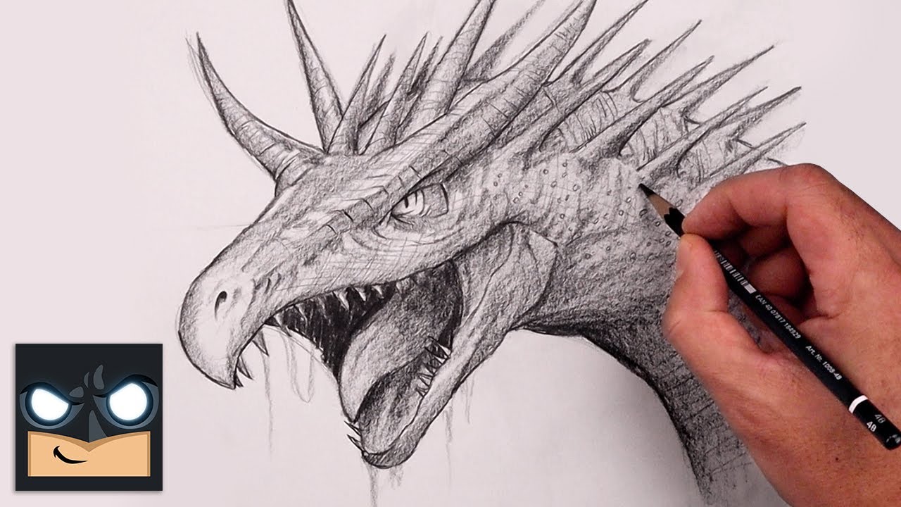 How To Draw Hungarian Horntail Dragon | Harry Potter Sketch ...