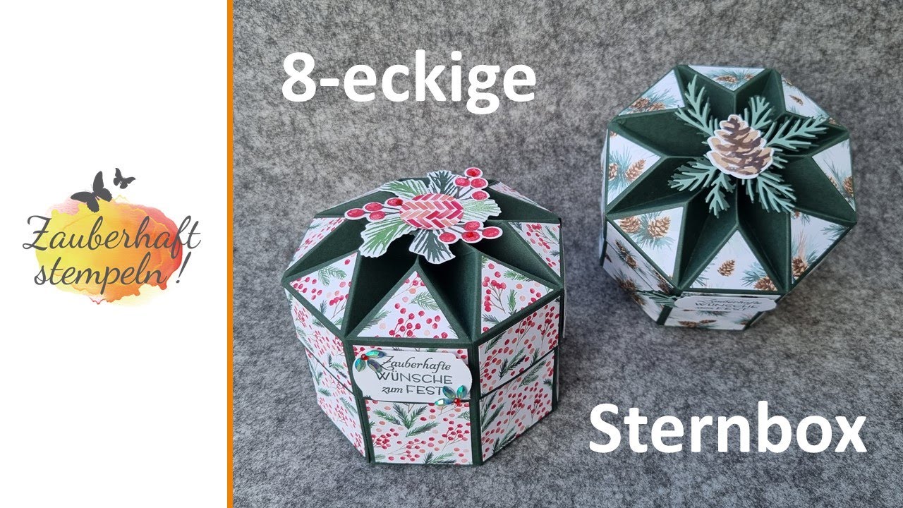 8-eckige Sternbox | Malerische Weihnachten | Oktagon Sternbox | star gift box | Stampin' Up!