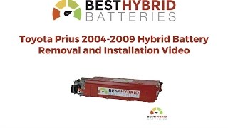 toyota prius 2004-2009 hybrid battery removal and installation