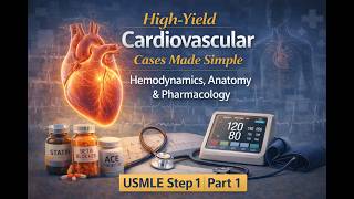 High-Yield Cardiovascular Cases Made Simple Hemodynamics, Anatomy Pharmacology Step 1 Part 1