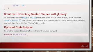 How to Retrieve Nested Data from a JSON API with jQuery and Google Charts