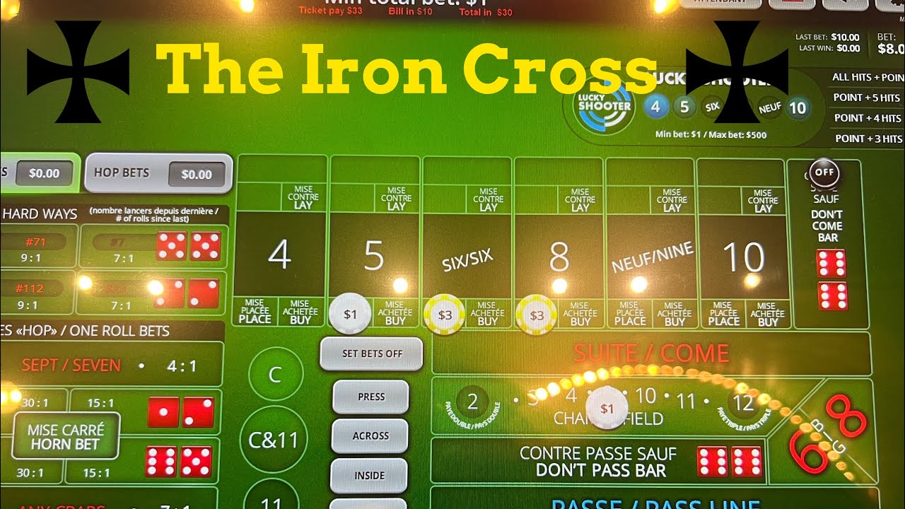 Iron Cross grind on Bubble Craps