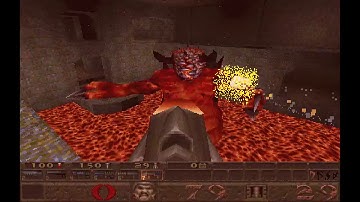 Quake: No Commentary Walkthrough - [Episode 1 - Boss Fight]