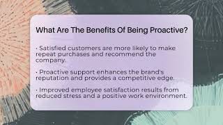 What Are The Benefits Of Being Proactive? - Customer Support Coach