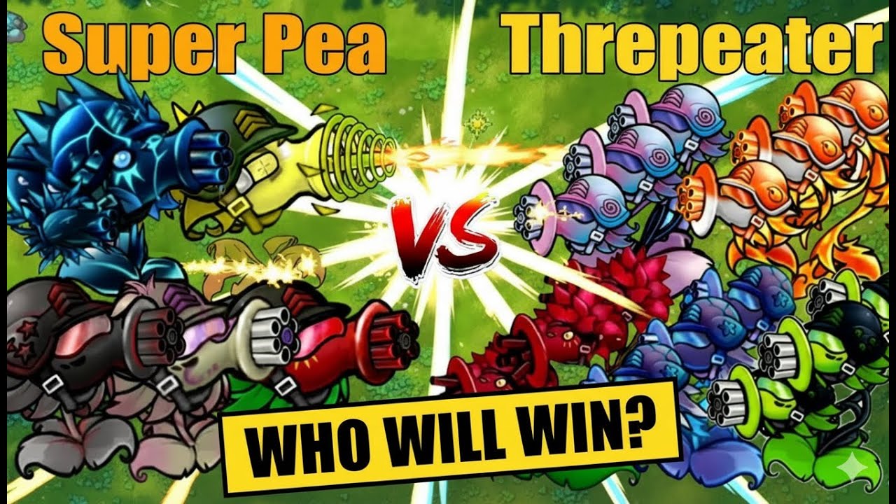 Super Pea Squad vs Threepeater Squad vs 300 Random Zombies Squad | PvZ Fusion Challenge!