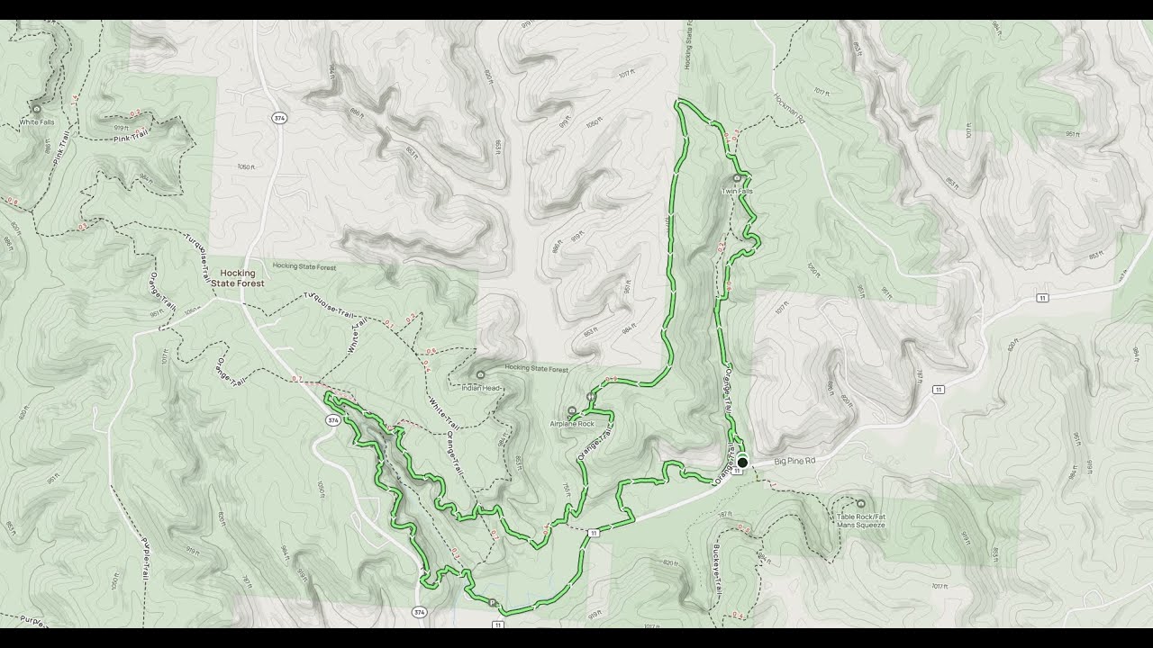 Ash Cave then Chapel Cave Trail to Conkles Hollow Loop