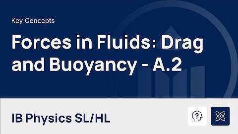 Forces in Fluids: Drag and Buoyancy [IB Physics SL/HL]
